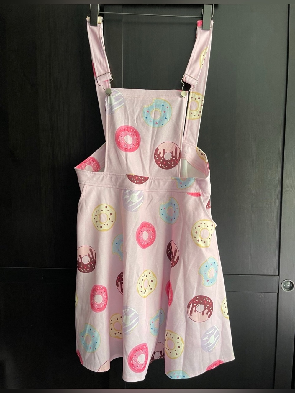 Shein Curve Pink Dress with Colorful Doughnuts Overall Dress Plus Size OXL